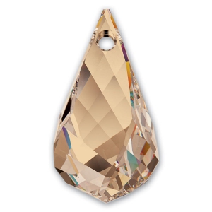 PureCrystal Helix drop 6020 18mm Crystal Golden Shadow x1