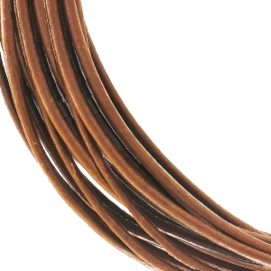 Leather cord 1mm Brown x 2.95m