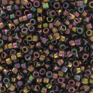 Miyuki Delica 11/0 DB0127 - Forest Green Rainbow Gold Luster