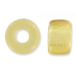 Large hole beads - Pony Beads 6 mm - Preciosa - Light Topaz x15