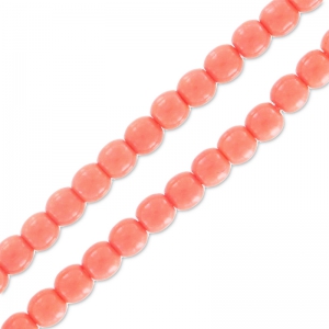 Round beads Shiny 2mm Peach Coral x150