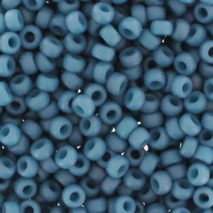 Miyuki Seed beads 11/0 2038 - Mat Opaque Lt Denim Luster x8g