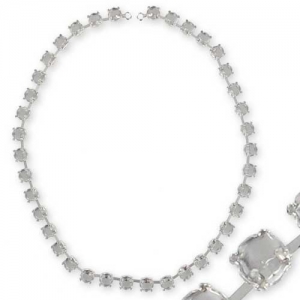 Choker base 1028/1122 6mm Rhodium tone x1