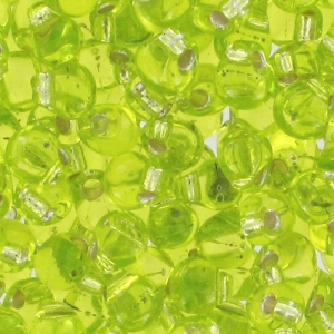 Miyuki Fringe beads 2.8 mm DP28-0014 - Silver Lined Chartreuse x8g