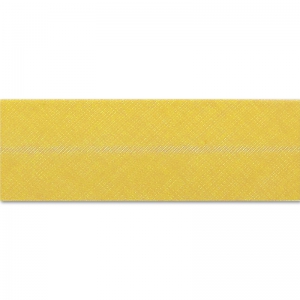 Polycotton ribbon  20mm yellow x 1m