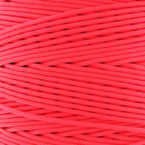 Braided nylon thread 1.1mm Coral Fluo x1m