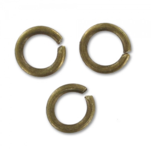 Jumprings open  6x1mm Bronze tone x50