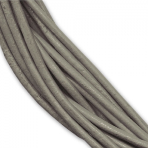 Leather cord 2mm Dark Grey x 2m