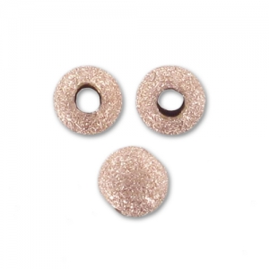 Diamond Ball 3 mm - Rose Gold filled x10