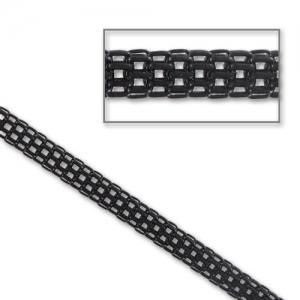 Metal Box Chain3,2mm Black x1,2m