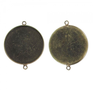 Eco spacer cabochon setting  25mm bronze