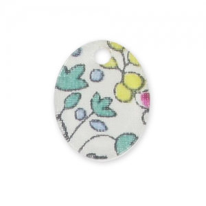 Sequin oval 15x12mm Liberty Eloïse Pink x1