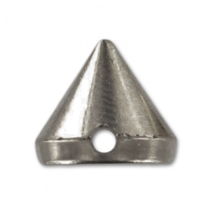 CCB Cones 8mm black nickel tone x6