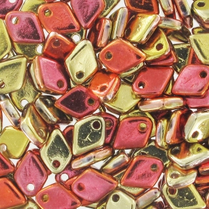 Dragon Scale Bead 1.5x5 mm Crystal California Gold Rush x5g