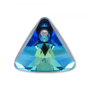 PureCrystal Triangle pendant 6628 8 mm Crystal Bermuda Blue x1
