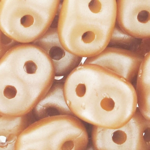 SuperDuo 2.5x5mm Pastel Amber x10g