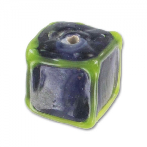 Cubes 15mm Purple/Green x1