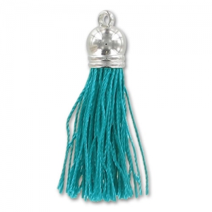 Polyester tassel 4 cm fuchsia x1