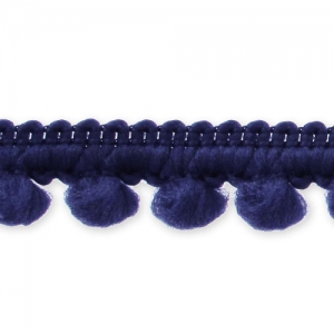 Pompon ribbon 11mm navy Blue x1m