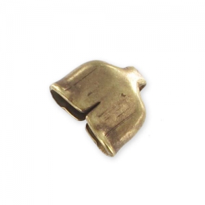 Terminator for lace 5 mm bronze tone x1