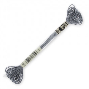 DMC Mouliné Effet Lumière Dark Silver (E317) Embroidery Thread, 8 m