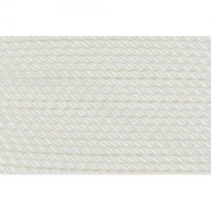 Nylon Power Bead Cord 0.6mm White x2m