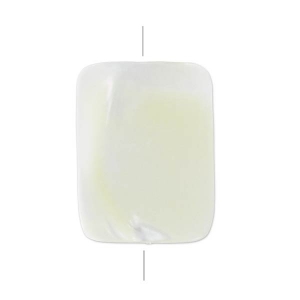 Mother-of pearl irregular Rectangle  15x10 mm Natural x1