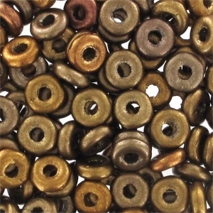 O Bead 4 mm Bronze Mix x5g