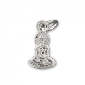 Sterling silver Buddha charm 13mm x1