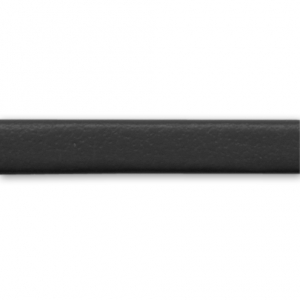 3mm Double sided lace of composition leather - Black x1m