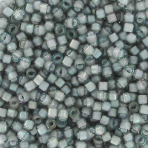 Miyuki Delica 11/0 DB1793 - Gray AB Lined White