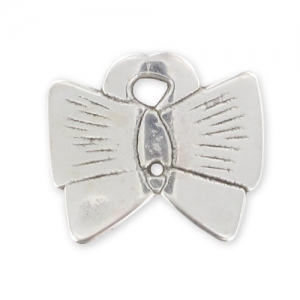 Butterfly spacer 18x22mm Antique Silver Plating x1