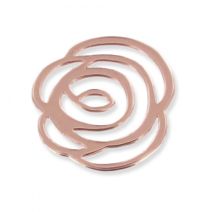 Flower spacer 24mm rose Gold tone x1