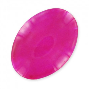 Spangled cabochon 25x18mm Fuchsia x1