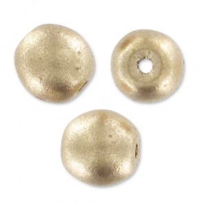 Round beads 4mm Gold Mat x50