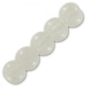 Beads imitation jade  4 mm white x50