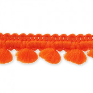 Pompon ribbon 11mm Orange x1m