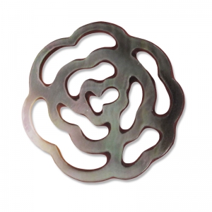 Mother-of pearl Spacer flower 20mm Natural