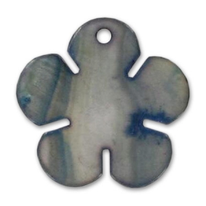 Mother-of-Pearl Pendant Flower 29mm Cinnamon/Greyx1