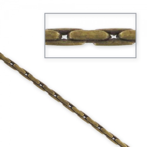 Snake chain 1.3mm Bronze tone x1m