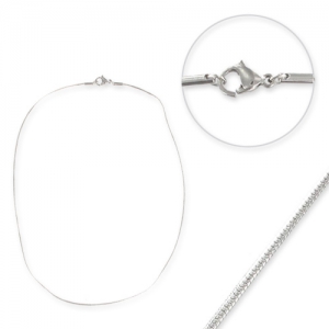 Choker Snake links  0.9mm Stainless steel x 43 cm