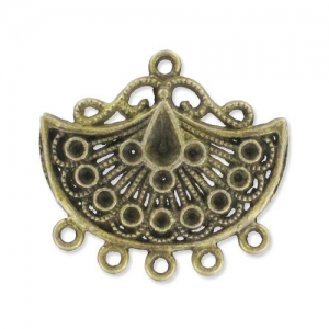 Spacer to decorate with strass 28mm Bronze tone x1