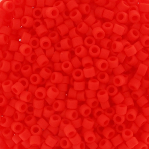 Miyuki Delica 11/0 DB0757 - Matte Opaque Vermillion Red