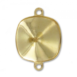 Stick-on setting PureCrystal 4470 10mm 2 loops Gold tone x1