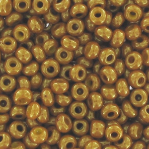 Preciosa Seed beads 9/0 2.5 mm - Opaque Yellow Rose Luster x20g
