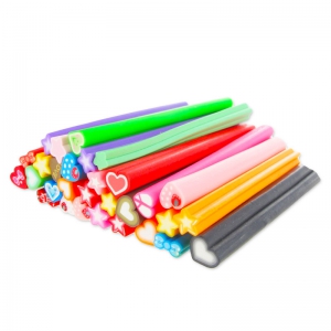 Set of Polymer clay canes 5x50mm Symboles x5