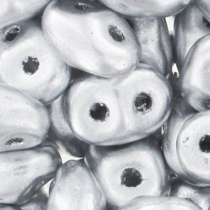 SuperDuo 2.5x5mm Silver Mat x10g