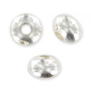 Sterling Silver Spacer beads 4,4x2,9mm x10