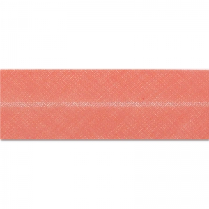 Polycotton ribbon 20mm Coral x 1m