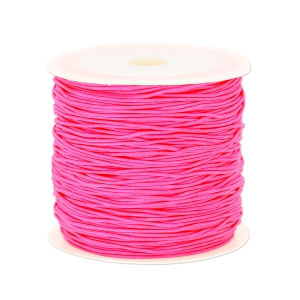 Braided nylon thread 0.8mm Rose Electric x50m